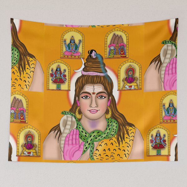Item preview, Shiva Digital Drawing | Lord Shiva Hindu Deity Spiritual Artwork designed and sold by Harshit_Digital_Arts.
