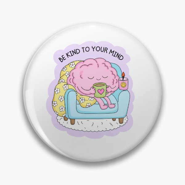 Item preview, Be Kind To Your Mind Aesthetic Self-Care Brain designed and sold by Bridge Mongs.