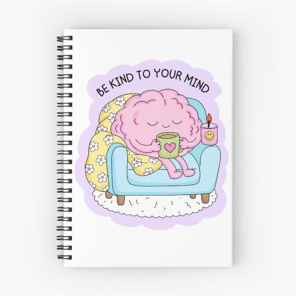 Item preview, Be Kind To Your Mind Aesthetic Self-Care Brain designed and sold by Bridge Mongs.