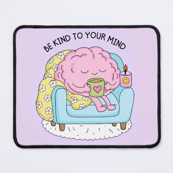 Item preview, Be Kind To Your Mind Aesthetic Self-Care Brain designed and sold by Bridge Mongs.
