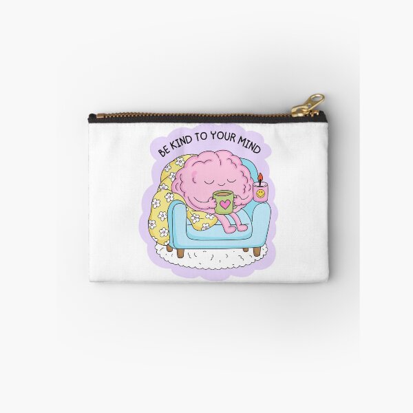 Item preview, Be Kind To Your Mind Aesthetic Self-Care Brain designed and sold by Bridge Mongs.