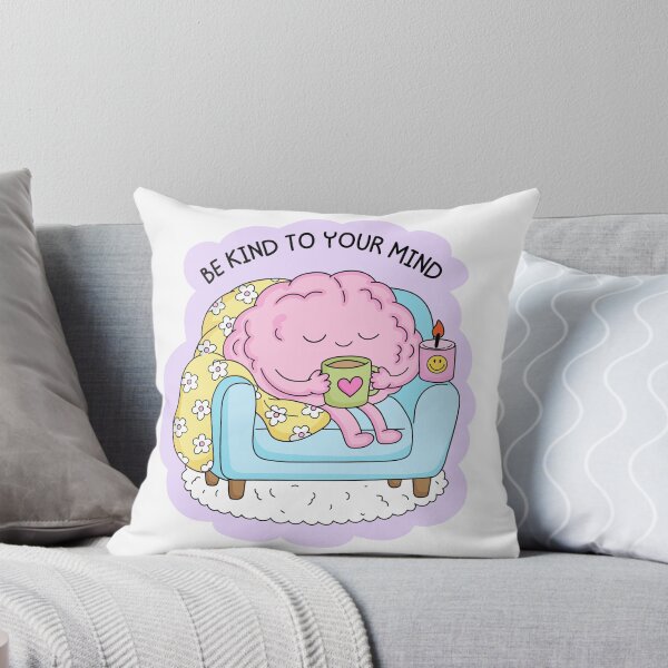 Item preview, Be Kind To Your Mind Aesthetic Self-Care Brain designed and sold by Bridge Mongs.