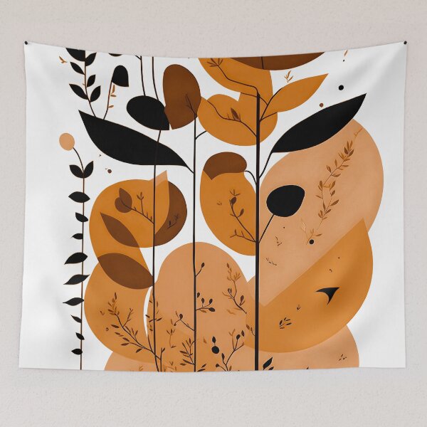 Item preview, Boho Organic Shapes In Earthtones And Peach-Banana  designed and sold by DEC02.