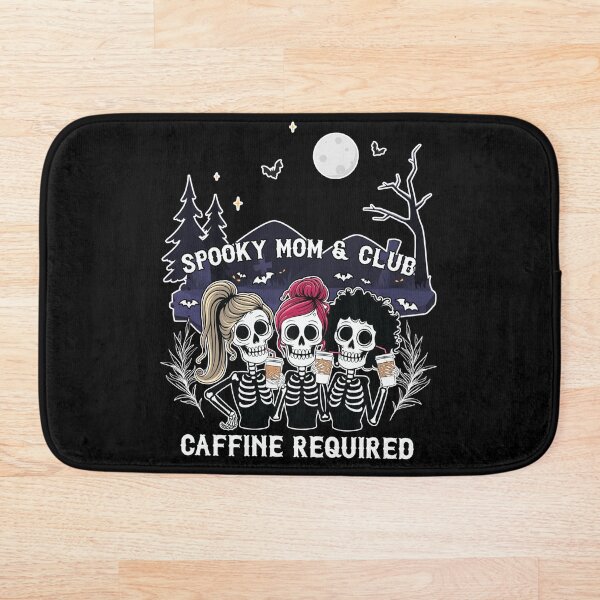 Item preview, Spooky Mom Club Coffee Shirt, Skeleton Mom Halloween Tee, Funny Caffeine Required Gift designed and sold by E20STUDIO.