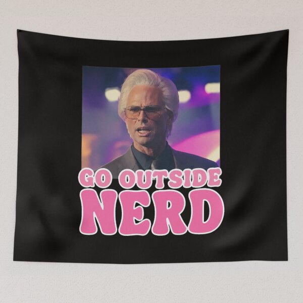 Item preview, Go Outside Nerd Retro Man Funny Quote  designed and sold by Doublettadraw.