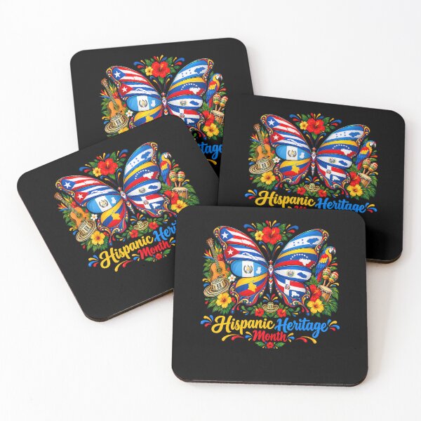 Item preview, Hispanic Heritage Month Latino Countries Flags Butterfly designed and sold by OddityVault.