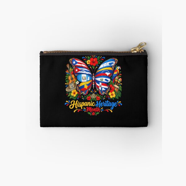 Item preview, Hispanic Heritage Month Latino Countries Flags Butterfly designed and sold by OddityVault.
