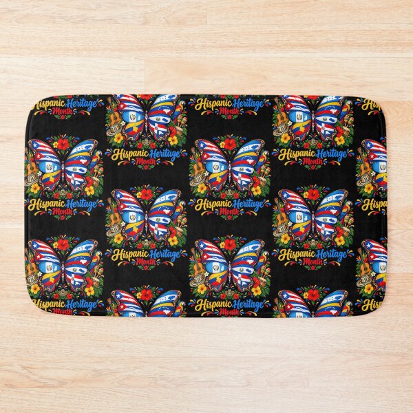 Item preview, Hispanic Heritage Month Latino Countries Flags Butterfly designed and sold by OddityVault.