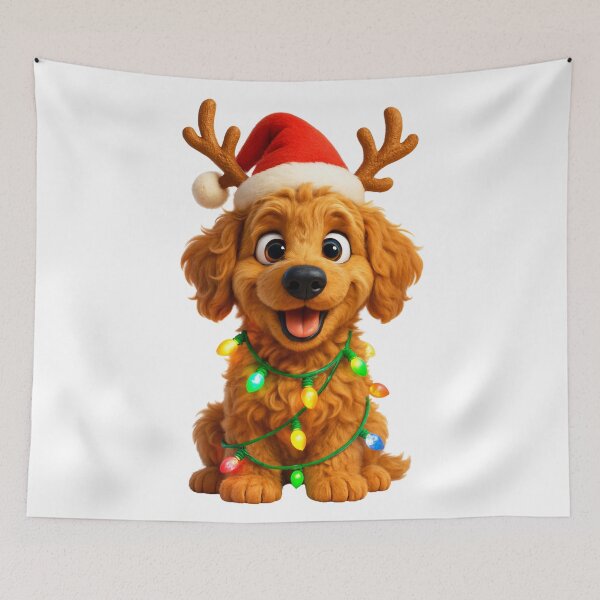 Item preview, Double Doodle Christmas Reindeer designed and sold by Sillytoe.