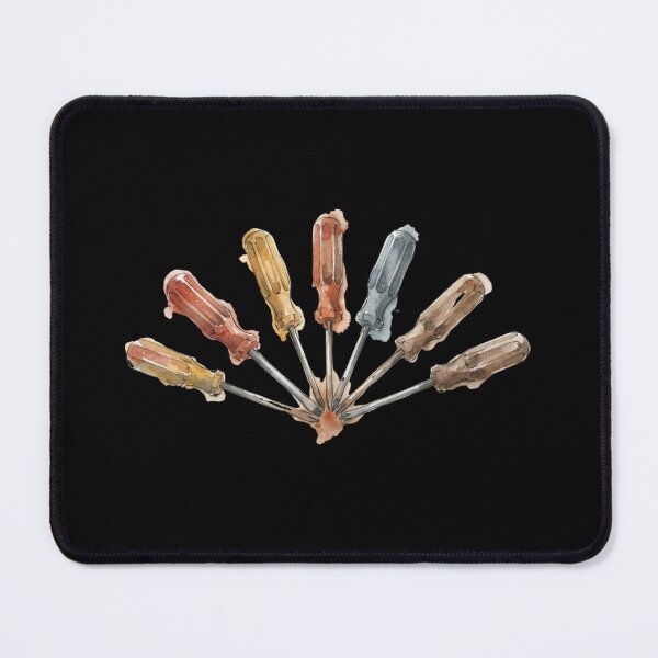 Item preview, Vintage Watercolor Screwdrivers Mechanic Handyman Tool Art designed and sold by bvdesignart.
