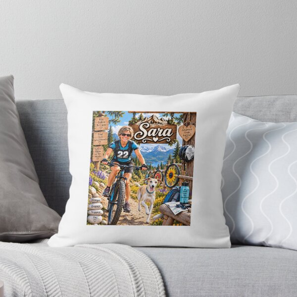 Item preview, Sara Mountain Bike Adventure Name Art designed and sold by JCMcDanry.