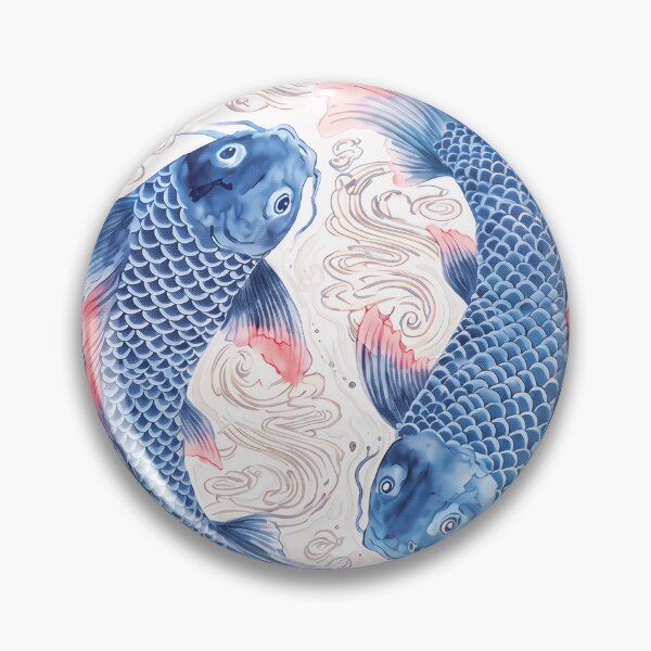 Item preview, Yin Yang Koi Fish Chinoiserie designed and sold by Fani*.