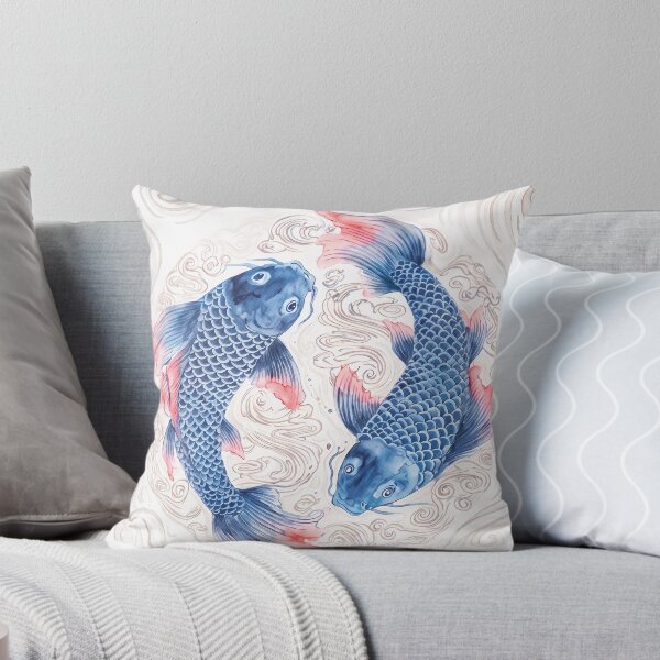 Item preview, Yin Yang Koi Fish Chinoiserie designed and sold by Fani*.