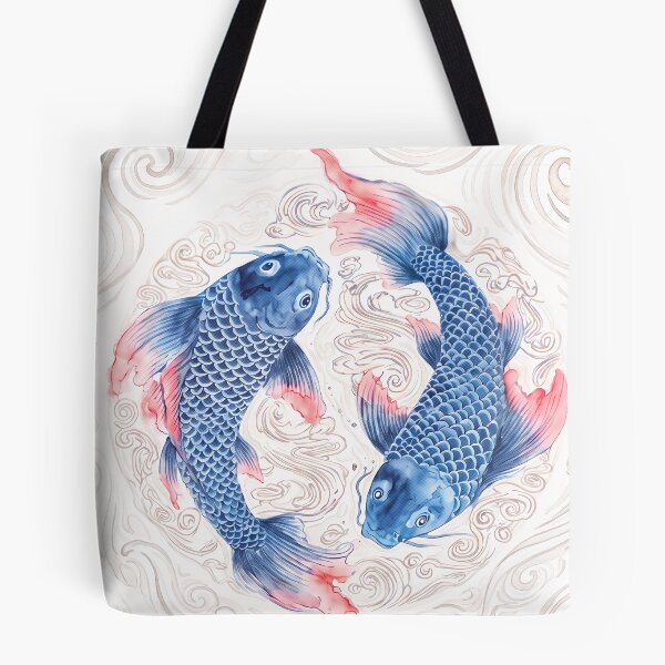 Item preview, Yin Yang Koi Fish Chinoiserie designed and sold by Fani*.