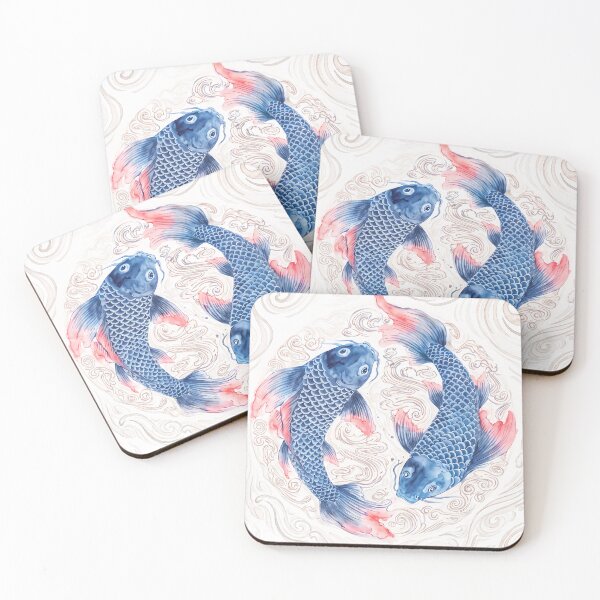 Item preview, Yin Yang Koi Fish Chinoiserie designed and sold by Fani*.
