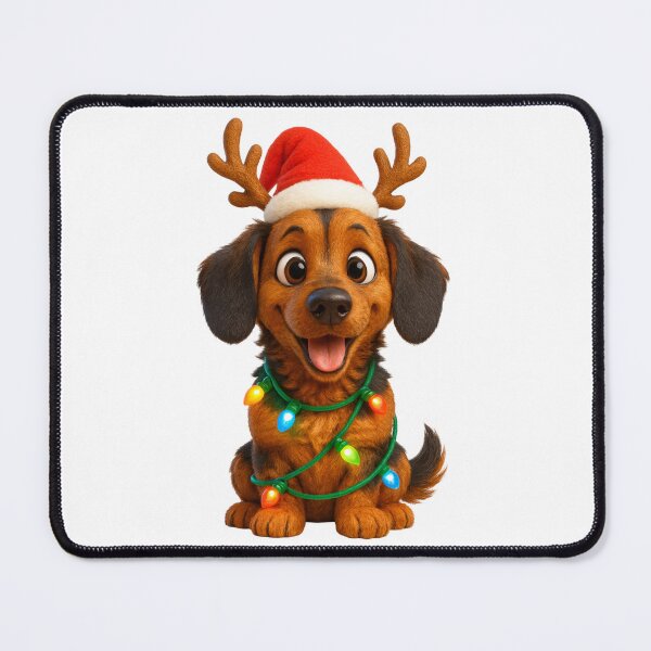 Item preview, Doxle Dog Christmas Reindeer designed and sold by Sillytoe.