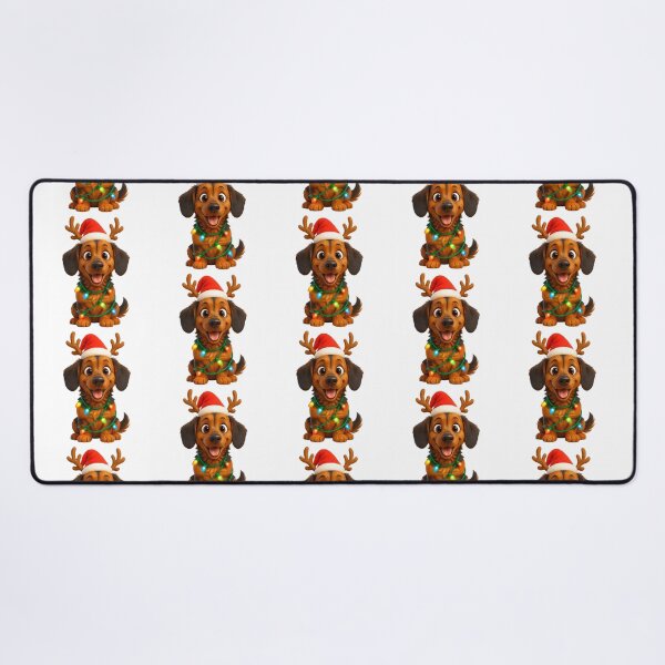 Item preview, Doxle Dog Christmas Reindeer designed and sold by Sillytoe.