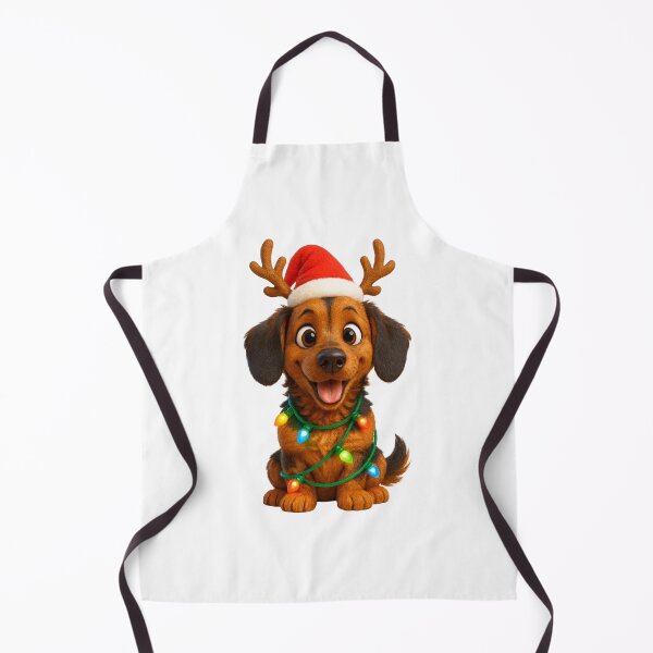 Item preview, Doxle Dog Christmas Reindeer designed and sold by Sillytoe.