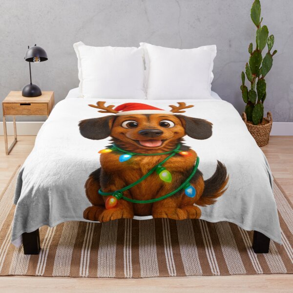Item preview, Doxle Dog Christmas Reindeer designed and sold by Sillytoe.