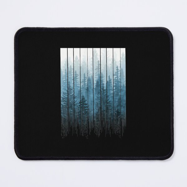 Item preview, Blue Watercolor Forest Silhouette Art designed and sold by KATIELONGa.