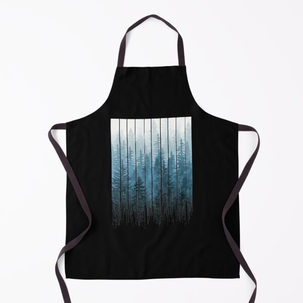 Item preview, Blue Watercolor Forest Silhouette Art designed and sold by KATIELONGa.