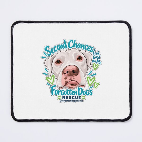 Item preview, Second Chances Look Good on Me | Rescue Dog Sticker designed and sold by Forgotten Dogs Rescue.