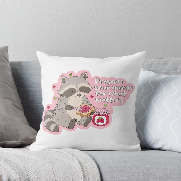 Item preview, Preserve Your Energy Strawberry Jam Raccoon designed and sold by Bridge Mongs.