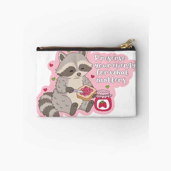 Item preview, Preserve Your Energy Strawberry Jam Raccoon designed and sold by Bridge Mongs.