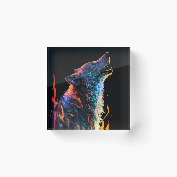 Item preview, Color Splash Wolf designed and sold by AuraVisionLab.