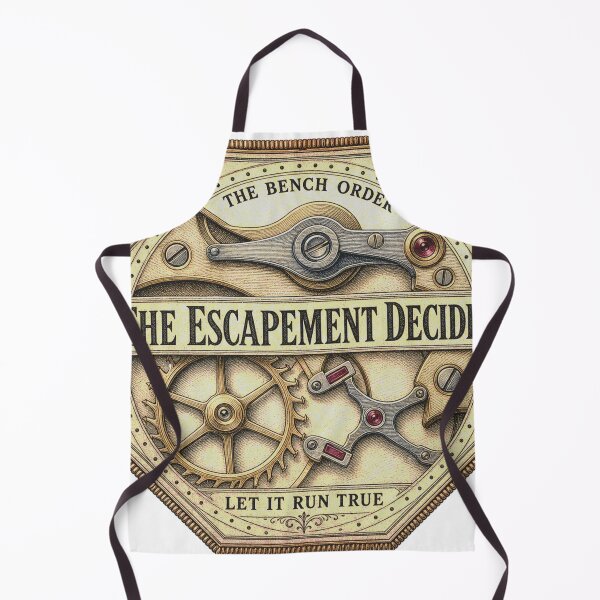 Item preview, The Escapement Decides Watchmaker Badge designed and sold by BoosterShop.