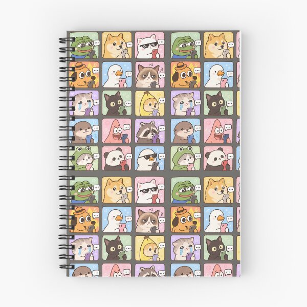 Item preview, Funny Internet Meme Animals with Smartphones – Cute Kawaii Meme Sticker Collection designed and sold by StickerJas.