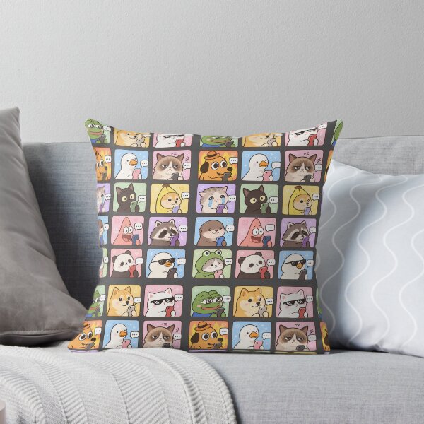 Item preview, Funny Internet Meme Animals with Smartphones – Cute Kawaii Meme Sticker Collection designed and sold by StickerJas.