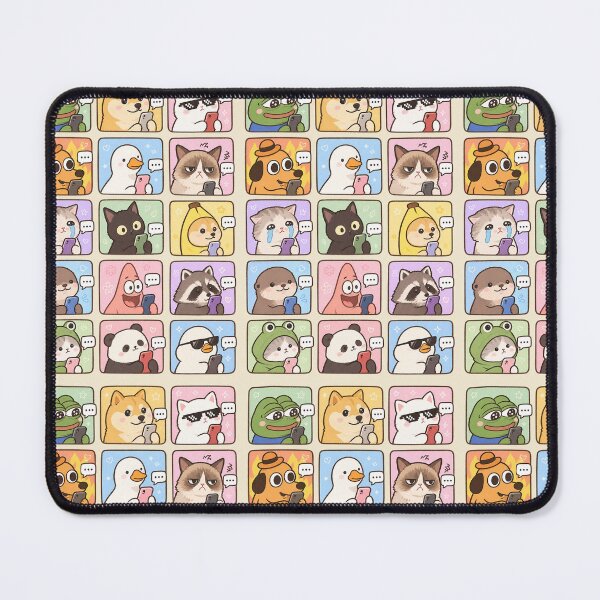 Item preview, Funny Internet Meme Animals with Smartphones – Cute Kawaii Meme Sticker Collection designed and sold by StickerJas.