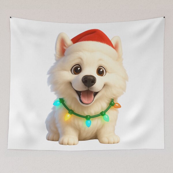 Item preview, Eskimo Dog Christmas Cheer designed and sold by Sillytoe.