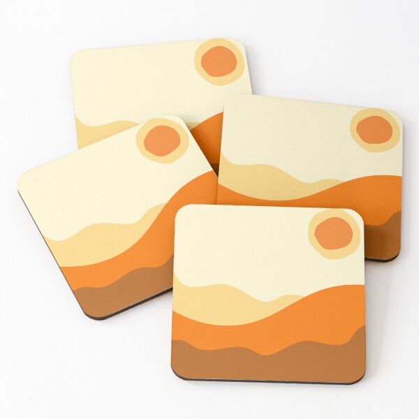 Item preview, Retro Orange Waves – 70s Abstract Sunset Pattern designed and sold by BigfeetLittlepaws.