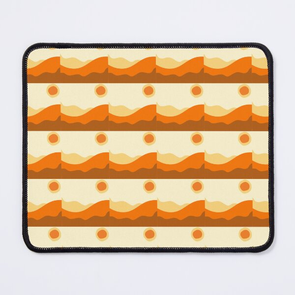 Item preview, Retro Orange Waves – 70s Abstract Sunset Pattern designed and sold by BigfeetLittlepaws.