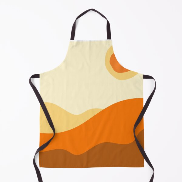Item preview, Retro Orange Waves – 70s Abstract Sunset Pattern designed and sold by BigfeetLittlepaws.