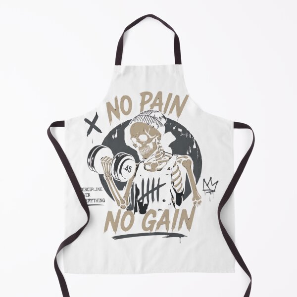 Item preview, No Pain No Gain Gym Skeleton Pump Cover Shirt - Retro Aesthetic Lifting Tee designed and sold by HardcoreGains.