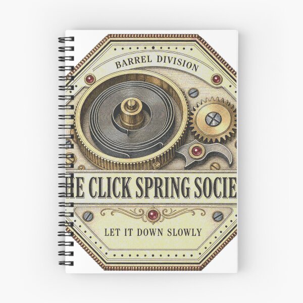 Item preview, The Click Spring Society Spring Barrel Badge designed and sold by BoosterShop.