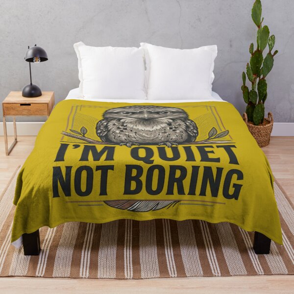 Item preview, Tawny Frogmouth - I'm Quiet Not Boring designed and sold by Max Store.