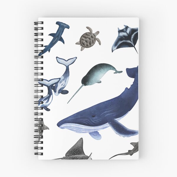 Item preview, Cute Watercolor Ocean Animals Whales Sharks Turtle's  designed and sold by VISIONSTURME.