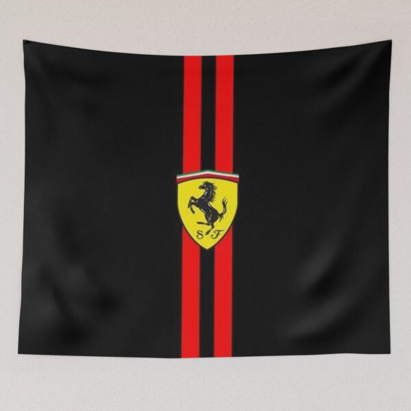 Item preview, Red Racing Stripes with Yellow Shield Emblem designed and sold by frantuliuss.