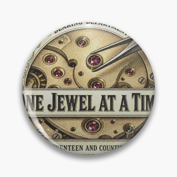 Item preview, One Jewel At A Time Lagerstein Watchmaker Badge designed and sold by BoosterShop.