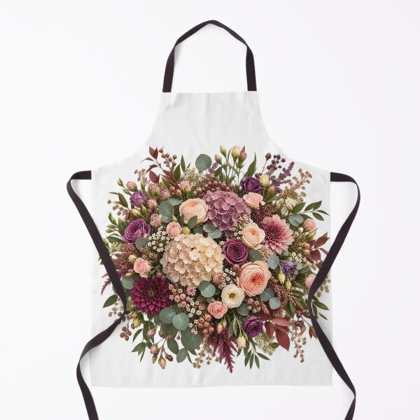 Item preview, Boho Floral Bouquet – Vintage Rose, Hydrangea & Dahlia Botanical Flower Design designed and sold by NucciCollective.