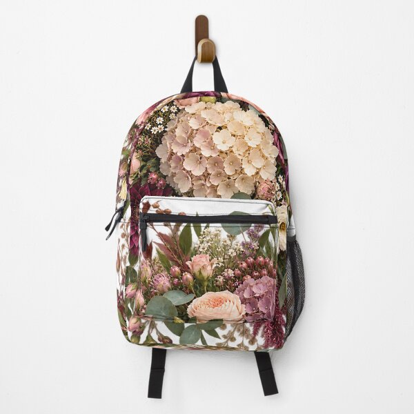 Item preview, Boho Floral Bouquet – Vintage Rose, Hydrangea & Dahlia Botanical Flower Design designed and sold by NucciCollective.