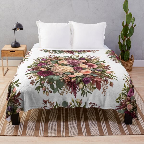 Item preview, Boho Floral Bouquet – Vintage Rose, Hydrangea & Dahlia Botanical Flower Design designed and sold by NucciCollective.