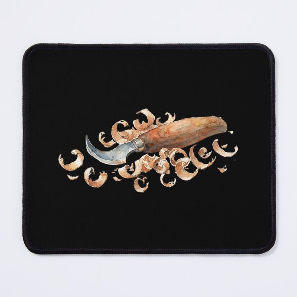 Item preview, Watercolor Wood Carving Knife Woodworking Artisan Gift designed and sold by bvdesignart.