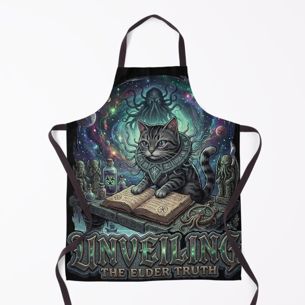 Item preview, Unveiling The Elder Truth Lovecraft Cat designed and sold by TamagotchiArt.