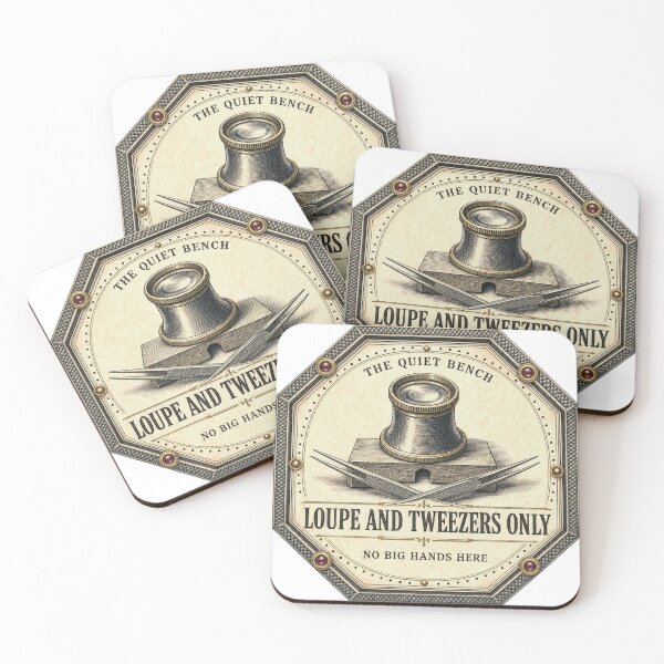Item preview, Loupe and Tweezers Only Watchmaker's Tool Badge designed and sold by BoosterShop.