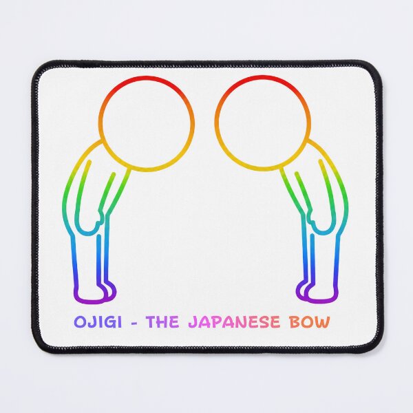 Item preview, Ojigi Japanese Bowing Etiquette - Rainbow Pride Culture Pictogram designed and sold by japan-picto.